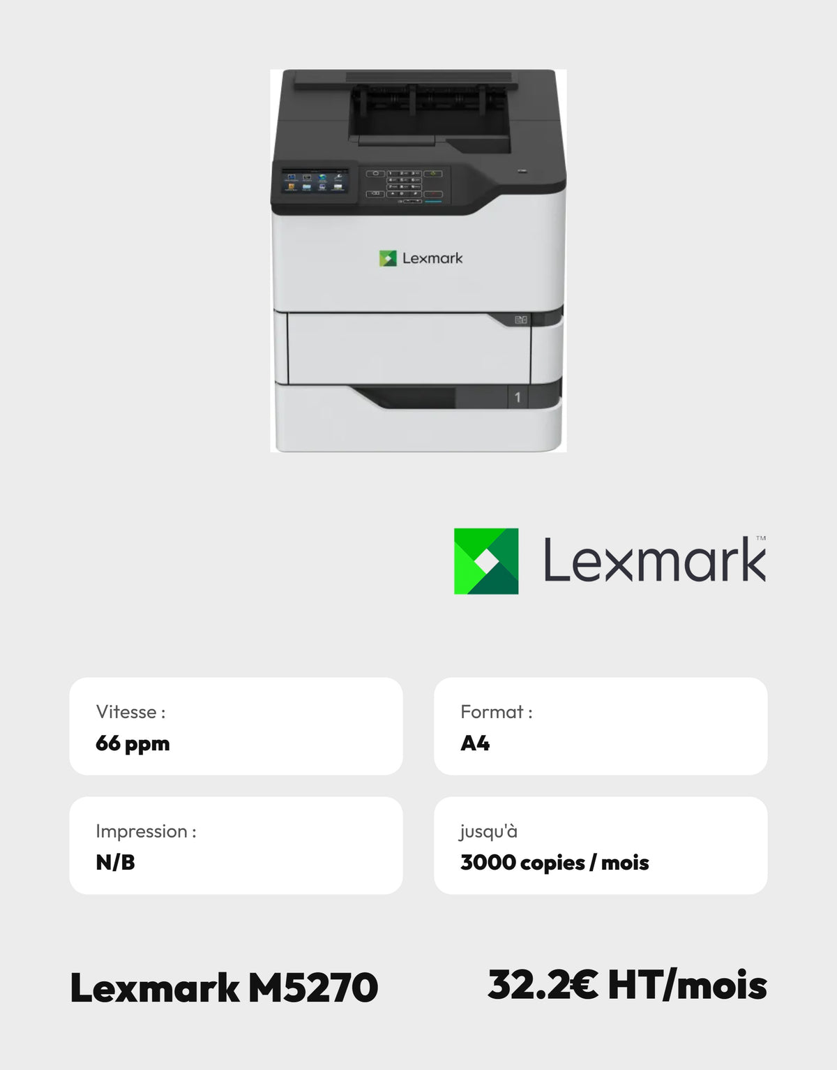 Lexmark M5270 – Copieurpro.fr